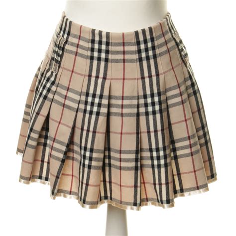 burberry london plaid mini skirt|burberry long pleated skirt.